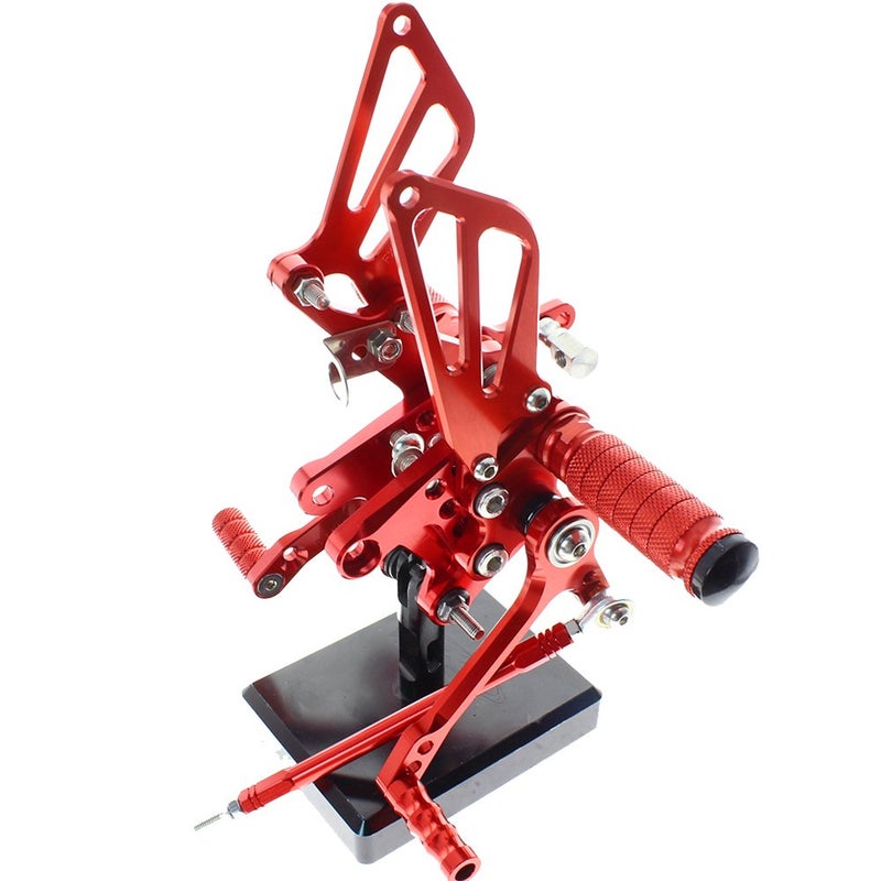Krace Sunrivery Motorcycle Rearsets Footpegs For GSXR750 GSX-R600 1996-2005,SV650/SV650S SV1000/S 1998-2014,GSXR1000 2000-2004 - Image 1